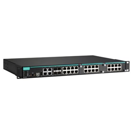 Коммутатор управляемый Moxa IKS-6728A-4GTXSFP-HV-HV-T 2 уровня, в стойку