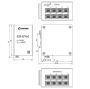 Блок защиты портов в сети Ethernet Тахион БЗЛ-ЕП4х2 c питанием РоЕ