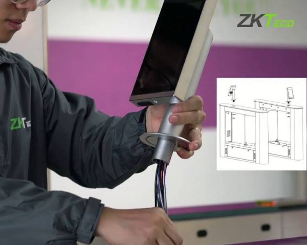 Биометрический считыватель ZKTeco FaceDepot-7BL [CH] с кронштейном для установки на турникет
