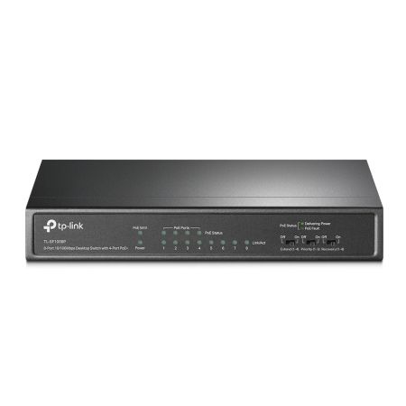 Коммутатор настольный 8-портовый TP-Link TL-SF1008P с 4 портами PoE плюс Коммутатор настольный 8-портовый TP-Link TL-SF1008P с 4 портами PoE плюс