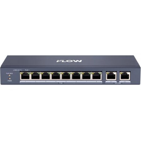 PoE-коммутатор 8-портовый iFlow F-SW-EU410POE-V/L, L2, неуправляемый