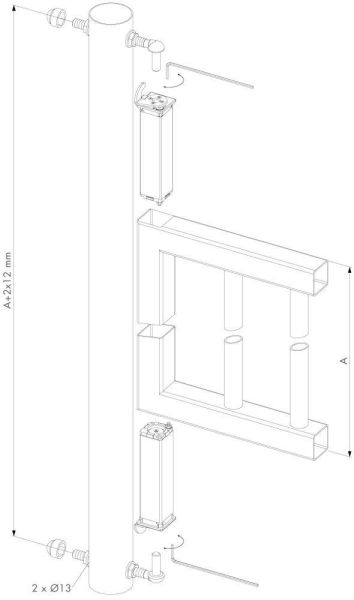 Петля пружинная Locinox SWING40-130