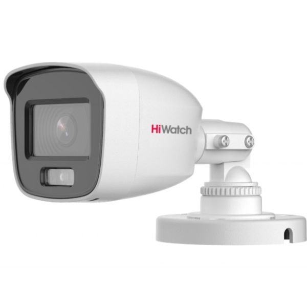 Уличная HD-TVI видеокамера 3K ColorVu Hiwatch DS-T500L (2.8 мм) с микрофоном