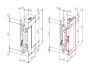 Электрозащелка компактного дизайна dormakaba Basic XS с радиусным язычком, 12В DC, НЗ
