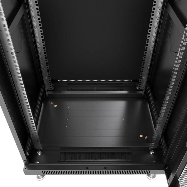 Шкаф телекоммуникационный 19" Cabeus SH-05C-27U60/60-BK, напольный