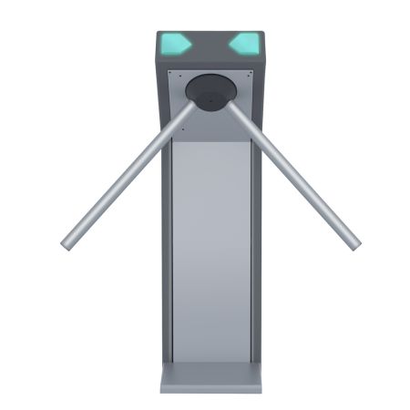 Турникет-дуопод моторизованный Rusgate T2-M-SF v.1.1 с памятью на 4000 событий (с автоматическими планками Антипаника)
