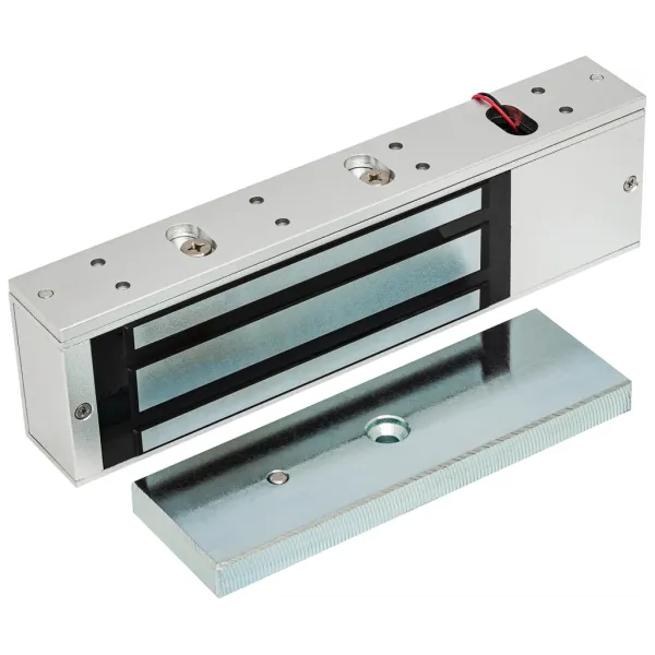 Электромагнитный замок AccordTec ML-500AL с герконом и датчиком Холла, серебро