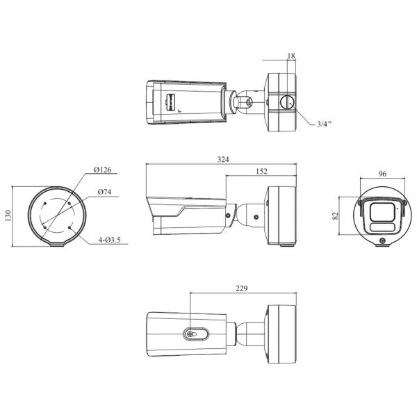 IP-видеокамера 2Мп RVi-2NCT2449 (2.7-13.5) с моторизованным объективом