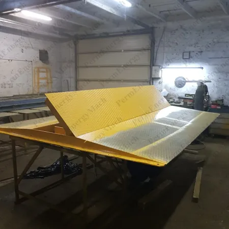 Дорожный блокиратор Скат-2400У электромеханический, накладной, с пандусами