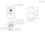 Компактная IP-видеокамера 3Мп Dahua DH-IPC-H3BP-0360B с Wi-Fi и ИК-подсветкой