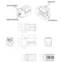 Вставка Keystone Hyperline KJNE-8P8C-C5e-90-BK Jack RJ-45(8P8C), категория 5e