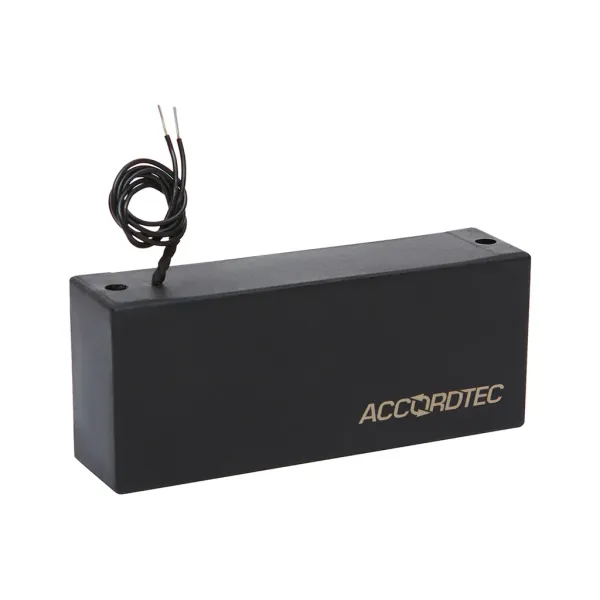 Электромагнитный замок AccordTec ML-300П с уголком, черный