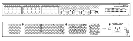 Коммутатор агрегации 28-портовый Dahua DH-AS5500-24GT4XF, управляемый, уровень L3
