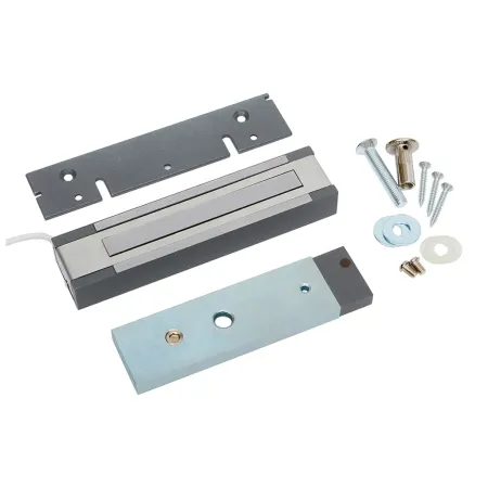 Электромагнитный замок AccordTec ML-200K-3 Premium Grey с планкой