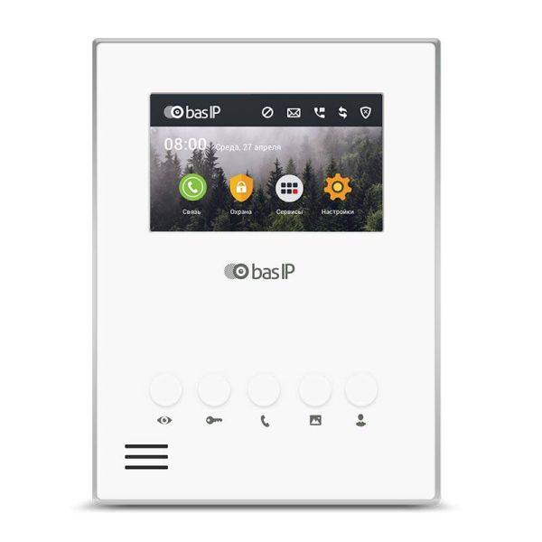 Видеодомофон BAS-IP AU-04LA White