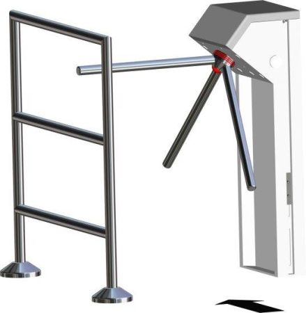 Трехштанговый турникет Gotschlich Compact 3-Arm INOX (6COM3AEC)
