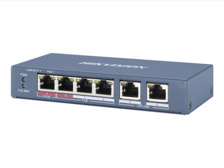 Неуправляемый PoE-коммутатор HikVision DS-3E0106P-E/M