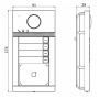 Вызывная панель 2Мп видеодомофона HiWatch VDP-D4214W/Flush с поддержкой карт Mifare, Wi-Fi и PoE