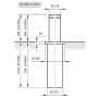 Подъемный механический боллард BFT SCUDO G 220/470 -4